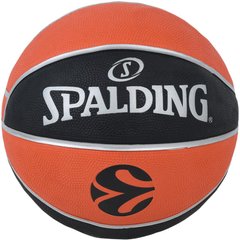 М'яч баскетбольний Spalding Euroleague TF-150 помаранчевий, чорний Уні 6 арт 84507Z 689344411026 фото