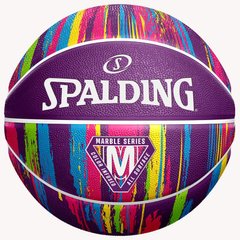 М'яч баскетбольний Spalding Marble Ball фіолетовий Уні 7 689344406541 фото