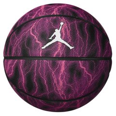 М'яч баскетбольний Nike JORDAN BASKETBALL 8P ENERGY DEFLATED буряковий, чорний, білий Уні 7 887791427601 фото