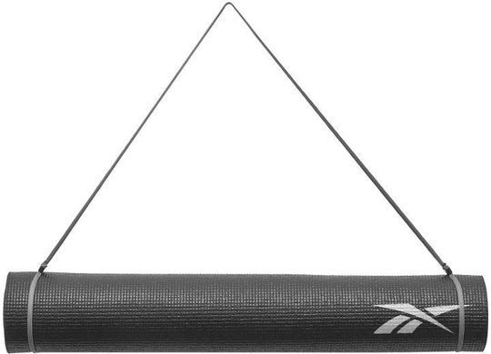 Двосторонній килимок для йоги Reebok Double Sided 4mm Yoga Mat чорний Уні 173 х 61 х 0,4 см 885652015196 фото