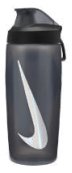 Пляшка Nike REFUEL BOTTLE LOCKING LID 18 OZ антрацит, чорний, сріблястий Уні 532 мл 887791747549 фото