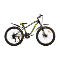 Велосипед CROSS RIDER 24" 12" чорний-зелений [24CJS-004655] 24CJS-004655 фото