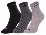 Шкарпетки Head QUARTER 3P UNISEX сірий, білий, чорний Уні 35-38 8720245180030 фото