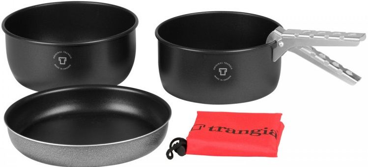 Набір посуду Trangia Tundra I 1.75 / 1.5 л (два казанки, сковорідка, ручка, чохол) 401251 фото