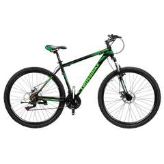 Велосипед CrossBike Leader 29" 19" чорний-зелений, Чорний