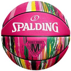 М'яч баскетбольний Spalding Marble Ball рожевий Уні 7 689344406510 фото