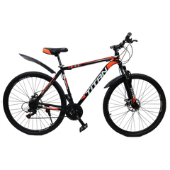 Велосипед Titan Energy 29"20" чорний-помаранчевий-білий (29TWS21-003572) 29TWS21-003572 фото