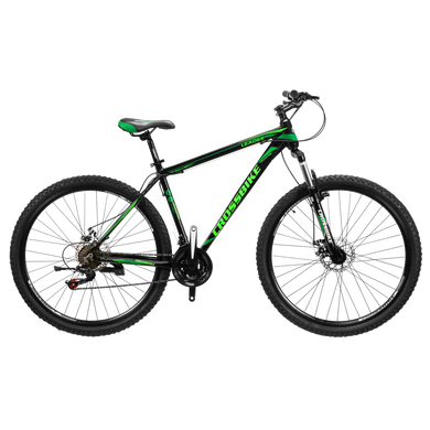 Велосипед CrossBike Leader 29" 19" чорний-зелений (29CJPr21-003532) 29CJPr21-003532 фото