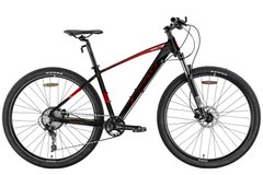 Велосипед 29" Leon TN-60 AM Hydraulic lock out HDD 2022 чорний з червоним (OPS-LN-29-136) OPS-LN-29-136 фото