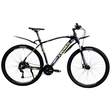 Велосипед Cronus Fantom 2022 27.5" 19,5" black-light green (27CRN-003431) 27CRN-003431 фото