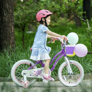 Велосипед RoyalBaby STAR GIRL 14", OFFICIAL UA, пурпурний RB14G-1-PURPLE фото