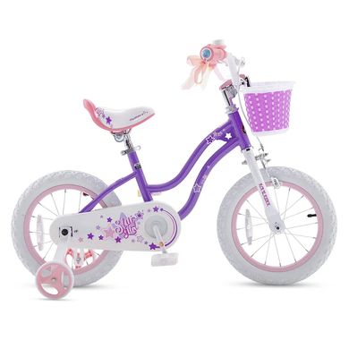 Велосипед RoyalBaby STAR GIRL 14", OFFICIAL UA, пурпурний RB14G-1-PURPLE фото