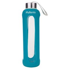 Пляшка для води Summit MyBento Eco Glass Bottle Silicone Cover 500 мл Блакитна 697005B фото