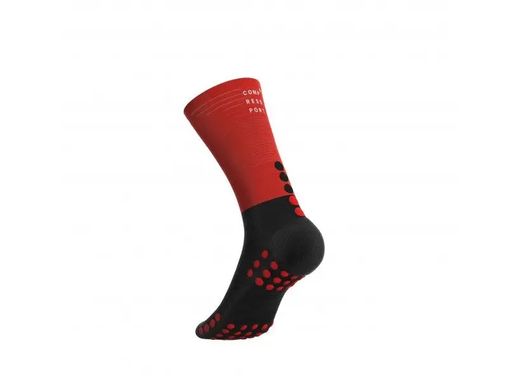 Шкарпетки Compressport Mid Compression Socks 2020 FW, Black/Red, T2 (XU00005B 906 0T2) XU00005B 906 0T2 фото
