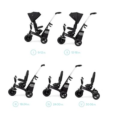 Велосипед триколісний Kinderkraft Easytwist Black (KREASY00BLK0000) 301044 фото