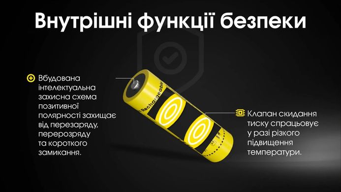 Акумулятор літієвий Li-Ion 21700 Nitecore NL2153HP 3.6V (5300mAh), захищений 6-1515_hp фото