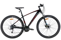 Велосипед 29" Leon TN-80 AM Hydraulic lock out HDD 2022 чорний з червоним (OPS-LN-29-155) OPS-LN-29-155 фото