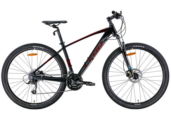 Велосипед 29" Leon TN-80 AM Hydraulic lock out HDD 2022 чорний з червоним (OPS-LN-29-155) OPS-LN-29-155 фото