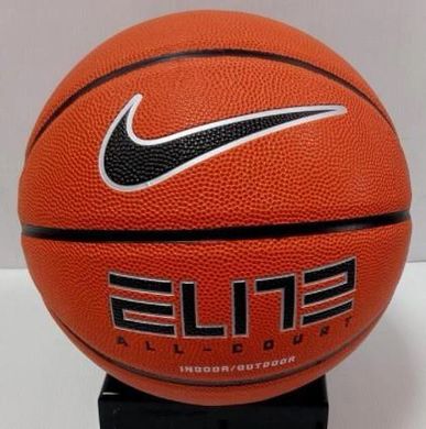 М'яч баскетбольний Nike ELITE ALL COURT 8P 2.0 DEFLATED помаранчевий, чорний, сріблястий Уні 6 887791395702 фото