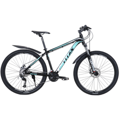 Велосипед Titan Germes 27.5"17" чорний-бірюзовий (27TWA21-003618) 27TWA21-003618 фото