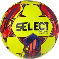М'яч футбольний Select BRILLANT SUPER FIFA TB v23 жовтий, червоний Уні 5 5703543317028 фото