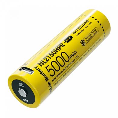 Акумулятор 21700 (5000mAh) Nitecore NL2150HPR (6-1379_50_HPR) 6-1379_50_HPR фото