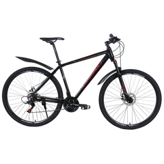 Велосипед Titan First 27.5"20" чорний-червоний, Чорний