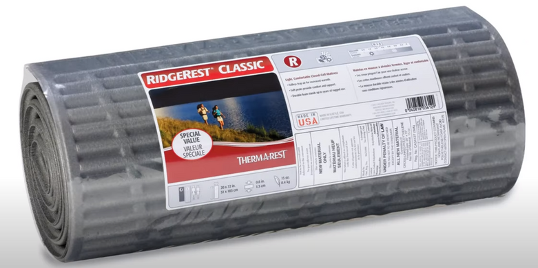 Каремат Therm-a-Rest RidgeRest Classic 2020 Charcoal Large (06433) 06433 фото