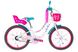 Велосипед 20" Formula FLOWER PREMIUM 2022 білий з рожевим та бірюзовим (OPS-FRK-20-176) OPS-FRK-20-176 фото