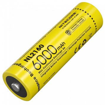 Акумулятор 21700 (6000mAh) Nitecore NL2160 6-1522 фото