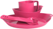 Набір Lifeventure Ellipse Camping Tableware Set pink (75802) 75802 фото