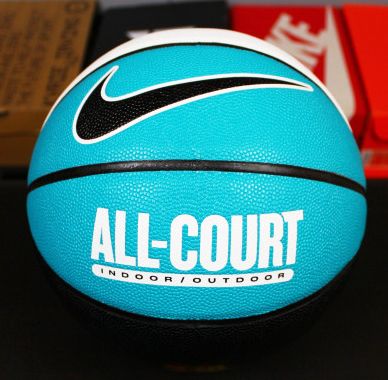 М'яч баскетбольний Nike EVERYDAY ALL COURT 8P DEFLATED чорний, білий, бірюзовий Уні 7 887791750679 фото