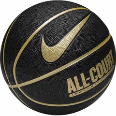 М'яч баскетбольний Nike EVERYDAY ALL COURT 8P золото, чорний, металевий Уні 7 887791402509 фото