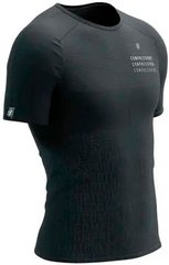 Футболка Compressport Performance SS Tshirt M - Black Edition 2023 Black/White L (AM00257L 910 00L) AM00257L 910 00L фото