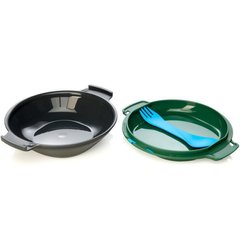 Набір посуду Humangear GoKit Light (5-tool) Mess Kit charcoal/green (022.0121) 022.0121 фото