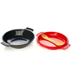 Набір посуду Humangear GoKit Light (5-tool) Mess Kit charcoal/red (022.0123) 022.0123 фото