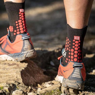 Шкарпетки Compressport Pro Racing Socks V3.0 Trail, Black/Red, T1 (TSHV3-99RD-T1) TSHV3-99RD-T1 фото