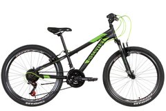 Велосипед 24" Discovery RIDER AM 2022 чорно-зелений м (OPS-DIS-24-316) OPS-DIS-24-316 фото