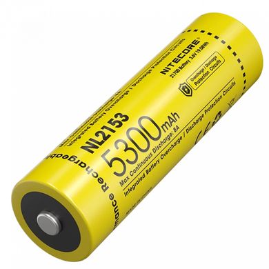 Акумулятор літієвий Li-Ion 21700 Nitecore NL2153 3.6V (5300mAh) захищений 6-1515 фото