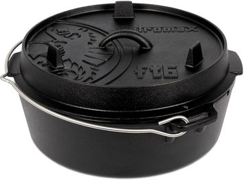 Казан-жарівня чавунна Petromax Dutch Oven ft6 плоске дно 5,5 л ft6 фото