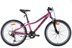 Велосипед 24" Leon Junior AM Vbr 2022 рожевий з чорним (OPS-LN-24-079) OPS-LN-24-079 фото