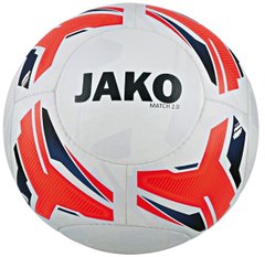 М'яч футбольний Jako Match 2.0 білий Уні 5 4059562239447 фото
