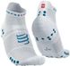 Шкарпетки Compressport Pro Racing Socks V4.0 Run Low, White/Fjord Blue, T2 (XU00047B 011 0T2) XU00047B 011 0T2 фото