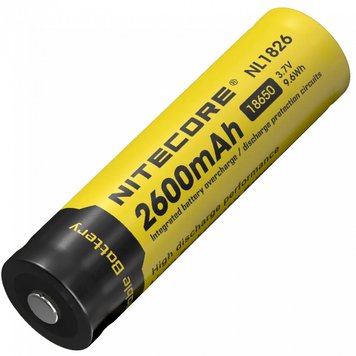 Акумулятор 18650 (2600mAh) Nitecore NL1826 6-1020 фото