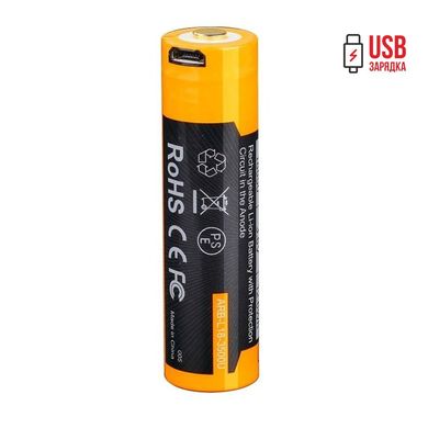 Акумулятор 18650 Fenix (3500 mAh) micro usb зарядка ARB-L18-3500U фото