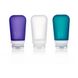 Набір силіконових пляшечок Humangear GoToob+ 3-Pack Large Clear/Purple/Teal (022.0043) 022.0043 фото 1