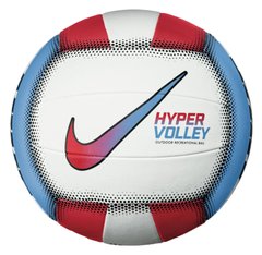 М'яч волейбольний Nike HYPERVOLLEY 18P білий, блакитний, червоний Уні 5 887791358387 фото