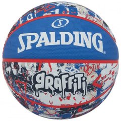 М'яч баскетбольний Spalding Graffitti Ball синій, мультиколор Уні 7 689344405933 фото
