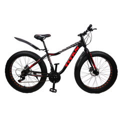 Велосипед Titan Crossover 26" 17" чорний-червоний, Чорний