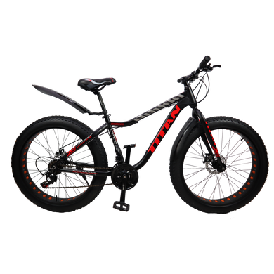 Велосипед Titan Crossover 26" 17" чорний-червоний (264TWFT21-003613) 264TWFT21-003613 фото